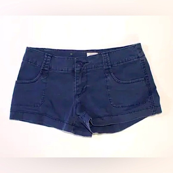Mossimo Supply Co. Dark Blue Cotton Shorts - Picture 1 of 3
